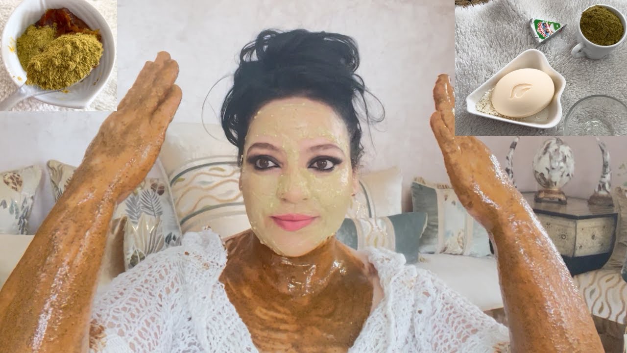 أقسم بالله مهما كان وجهك أسود وجسمك أسود سيختفي سواد السنين من الإستعمال الأول👌تبييض الوجه و الجسم😍