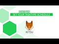 With kitsu how to set your tasktype schedule