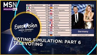 Eurovision Song Contest 2019: Voting simulation (Part 6) - Televoting