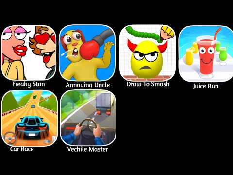 Sonic Dash, Annoying Uncle, Juice Run, Huggy Story,Car Race 