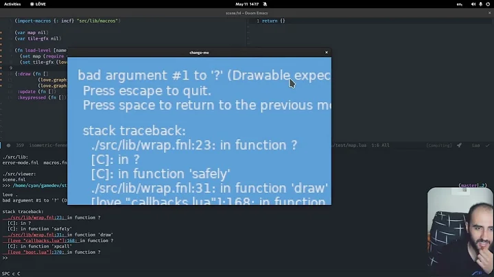 Live Coding an isometric tile editor in Fennel+Love2d (Part 1: Showing some tiles)