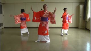 Japanese folk dance ふるさと民踊盆踊り：大分　サンカツ踊り（旧暦の7月15日の盂蘭盆に心から御先祖を敬う事を総てが救われ幸福得る事ができる、盆踊りの由来は御先祖様を敬うための踊り）
