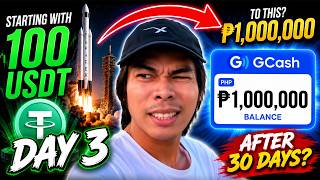 Can I Turn 100 USDT into ₱1M in 30 Days? | SpaceX Challenge - Day 3