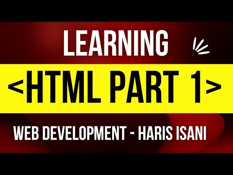 HTML - Hyper Text Markup -  Language Part 1 | Basic Concept | Urdu | Hindi