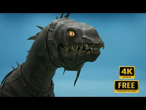 Fell Beast on a Green Screen Background - Free Footage Part 02