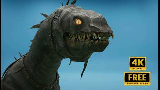 Fell Beast on a Green Screen Background - Free Footage Part 02