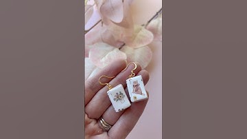 Washi Tape #polymerclay Earrings - watch the full video on our YouTube channel now! #washitape