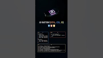 3D Button made using JS, CSS & HTML🧑‍💻 #coding #programming #csstricks #css #javascript #htmlcssjs