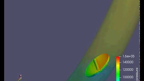 Transient Simulation of flow over a throttle body.