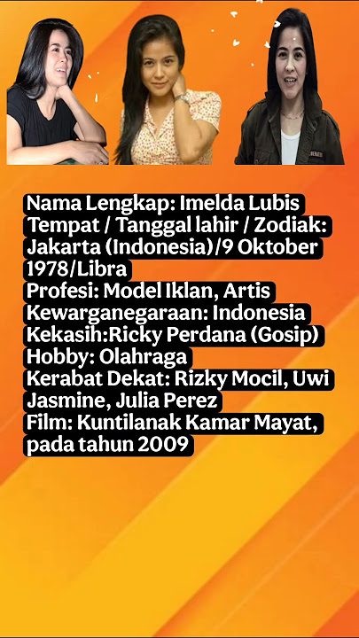 Imelda Lubis : Biodata Lengkap !!! #breakingnews #videoviral#Aktris#model#pemeran