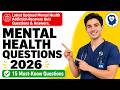 Latest Updated Mental Health Addiction Recovery Quiz Questions & Answers