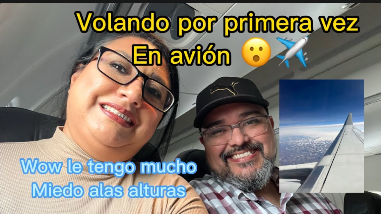 Mi primer vuelo en avión tengo mucho miedo alas alturas ✈️🛫