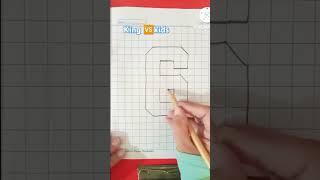 How to write✍️ 3d number 6 #illusion #3ddrawing #tranding