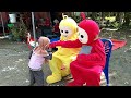 Habis Sarapan Jadi Terima Tamu Badut Teletubbies Laa-Laa & Po Acara Ultah - SYAIKHONA OM. KANJENG