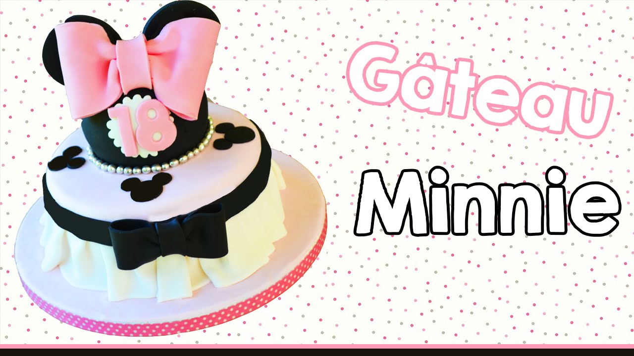 Gateau Minnie Pate A Sucre Minnie Cake Cake Design Youtube