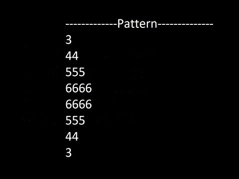 Amcat pattern program. JAVA CLASSMATE