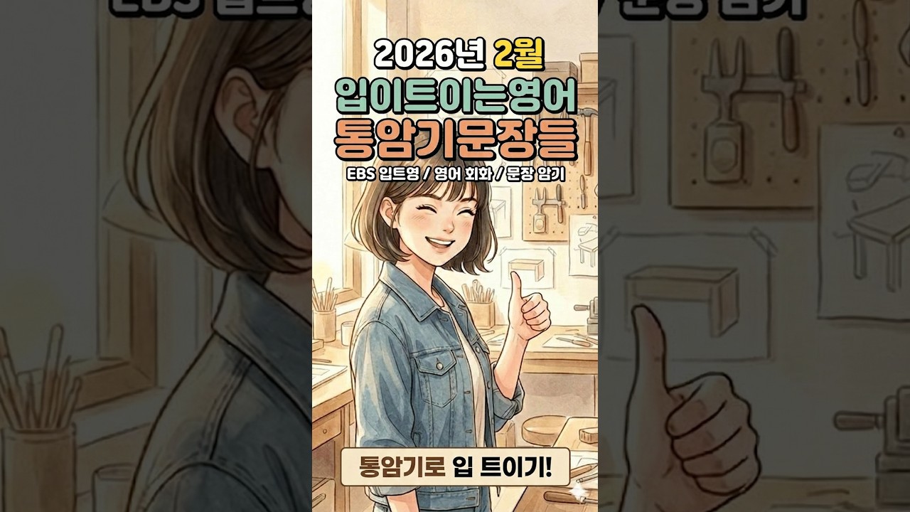 입이트이는영어 2026년 2월 통암기문장 전체 #영어회화 #유용한영어표현 #입이트이는영어