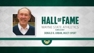 Donald K. Urban's 2017 Hall of Fame Induction