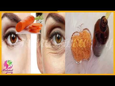 Carrot Oil and Serum Botox Natural for wrinkles around the eyes / - mouth and neck