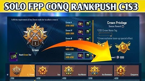 Solo fpp conqueror rankpush C1S3 back to solo fpp | solo fpp conqueror tips |