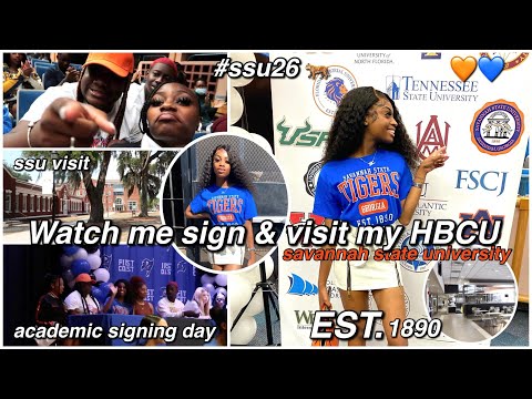 HBCU VLOG S1 E1 : signing to college + hbcu college tour ♡ | Savannah State