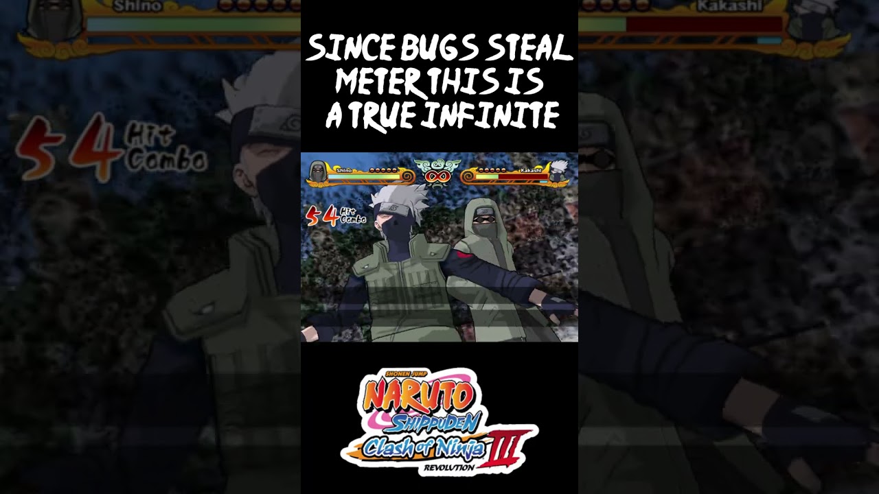 Shino Can Kill You In One Hit?!? (Naruto Clash of Ninja Revolution 3) #shorts #naruto