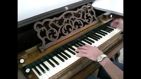 Early Burdett Harmonium Reed Organ. WOW!