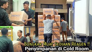 Bongkar Muat Sediaan Reagen dan Logistik Mobil Box (Penyimpanan di Cold Room) | Gudang Farmasi