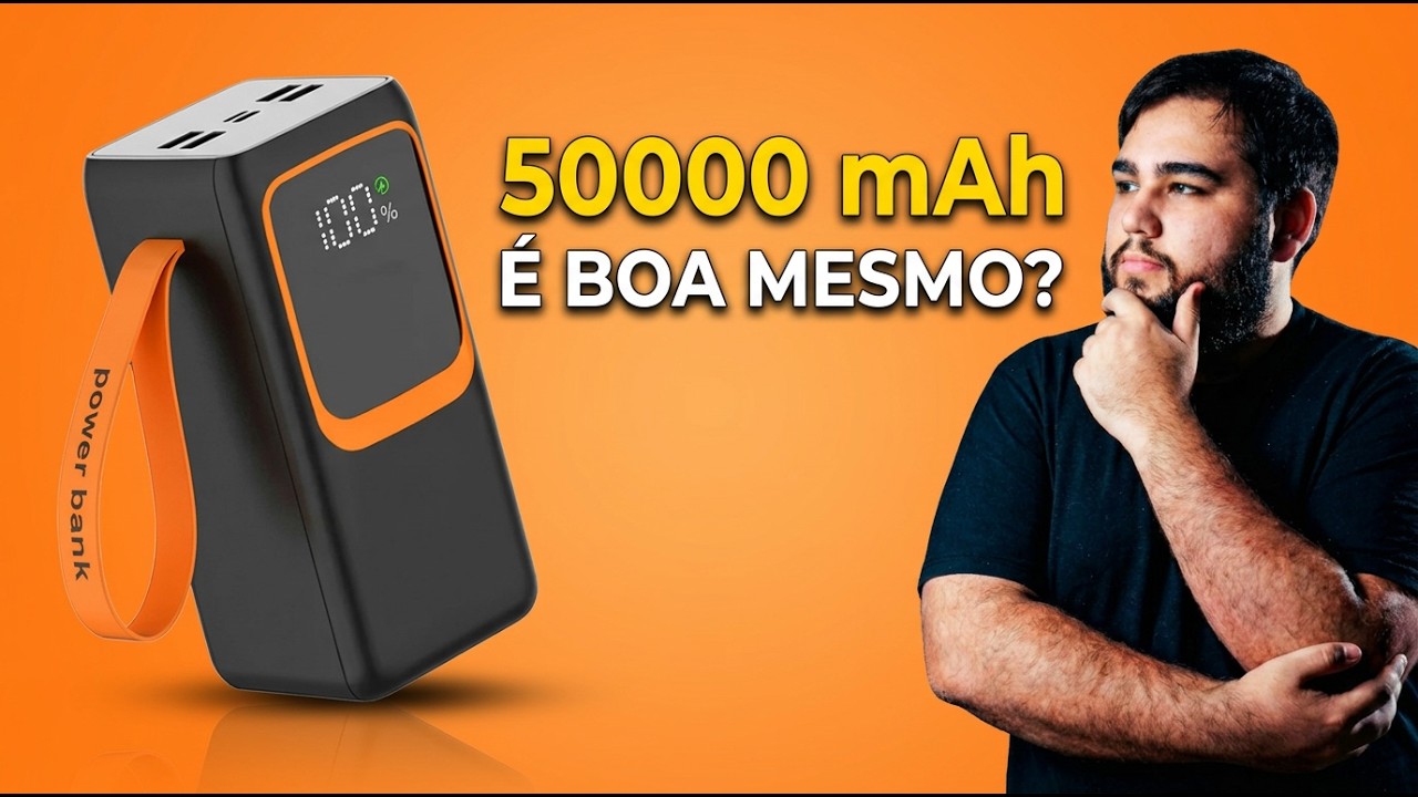 REVIEW Power Bank de 50000 mAh - Melhor Custo Beneficio? - YouTube