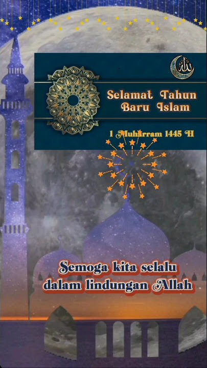 Video ucapan selamat tahun Baru Islam 2023 1 Muharram 1445 H # shorts