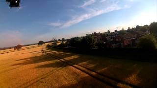 Quadframe six hexacopter shakedown flight over Budbrooke