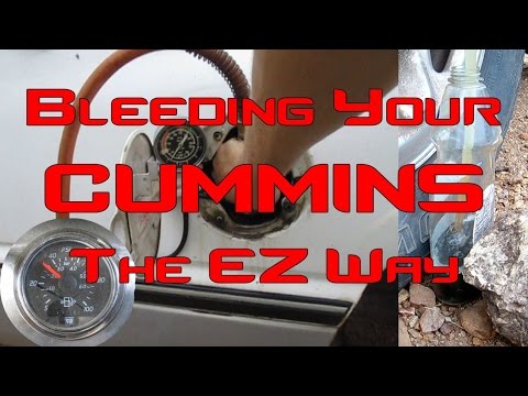 How to Bleed Your Cummins Fuel System