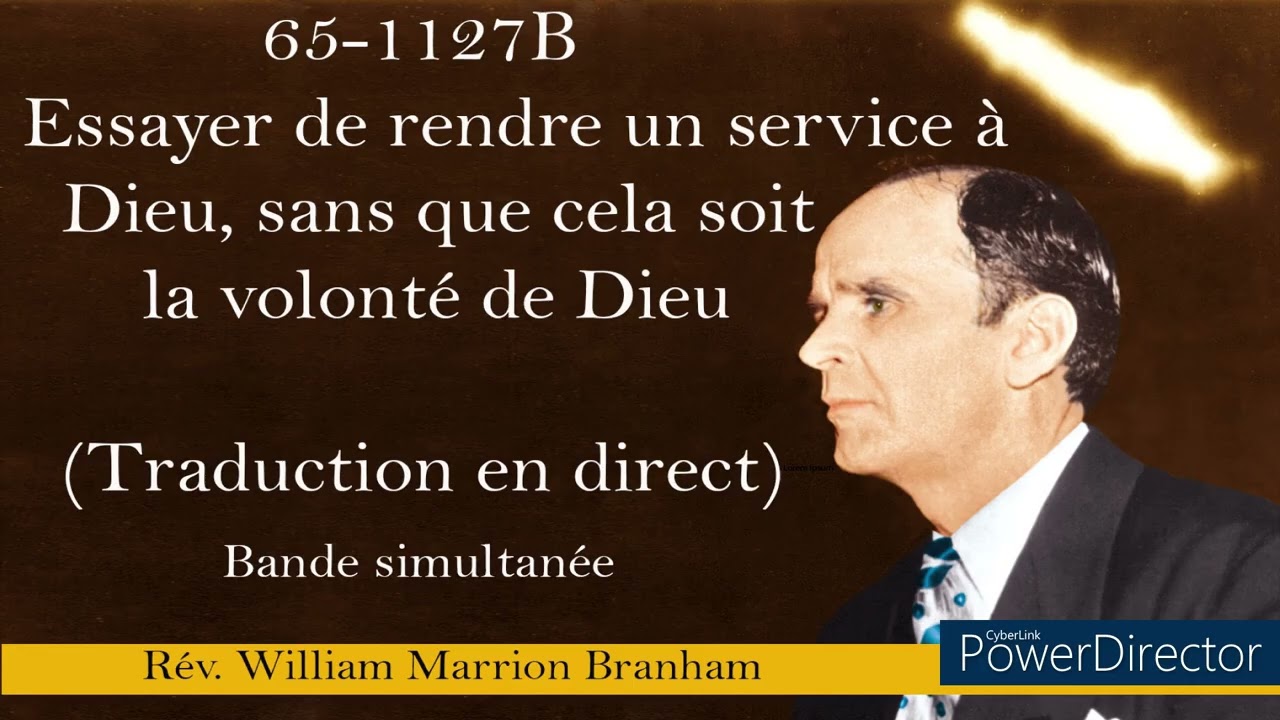 65-1127B – Essayer de rendre un service à Dieu, sans que cela soit la volonté de Dieu. Rev. Branham