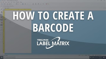 How to Generate a Barcode in LABEL MATRIX