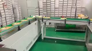 continuous motion auto sealer and shrink package machine for boxes with finger conveyor