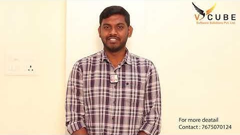 Python Full Stack Student review | V CUBE Software Solutions Pvt. Ltd. Kphb