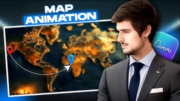 Create Map Animations Like Famous Youtubers Using Canva In 10 Mins.