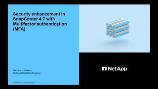 Security enhancement in SnapCenter with multifactor authentication (MFA)