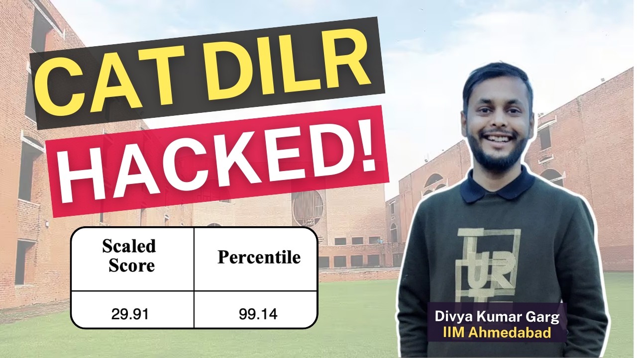 I scored 99 percentile in CAT DILR | Here's my honest strategy - YouTube