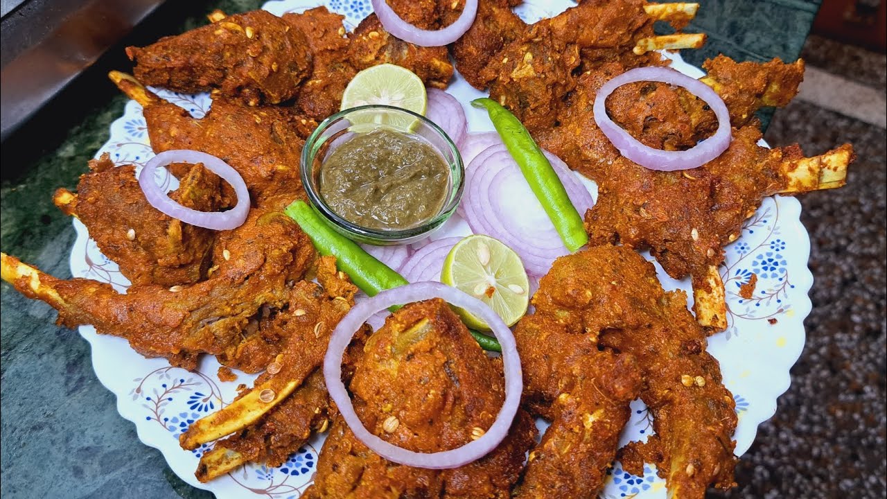 स्पेशल मसाले वाली मटन चाप फ्राई l Crispy Mutton Chops fry recipe l