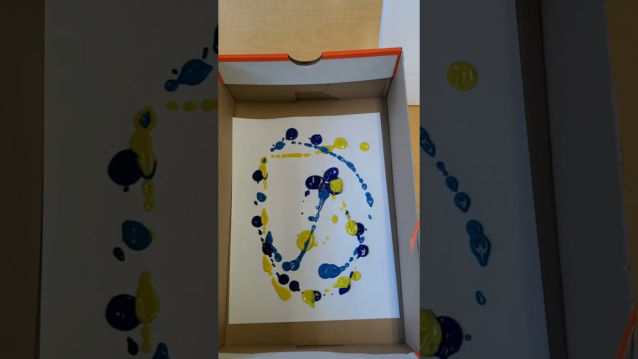 😱Mira Cómo Pintamos con canicas marbles arte creativa y divertida