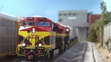 HO Scale KCS Mainline Action at Goldenspike - part 2