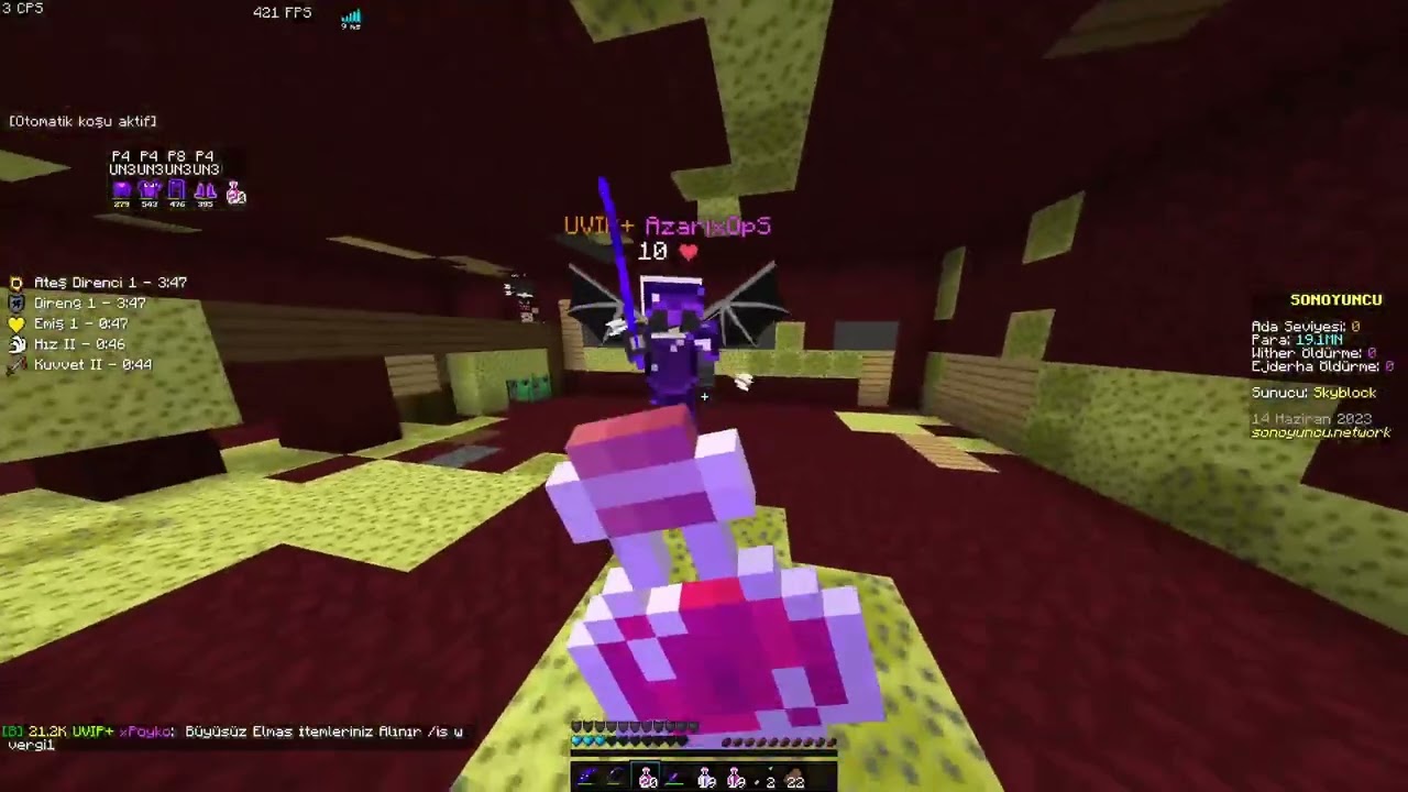 skyblock kralıyım - sonoyuncu skyblock nether pvp