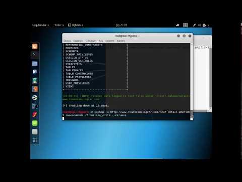 Sql Map ile Sql açığı olan Web Sitelere Sql Injection(SQL HACK) Yapma
