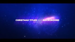 Christmas Opener with Particles | After Effects Template