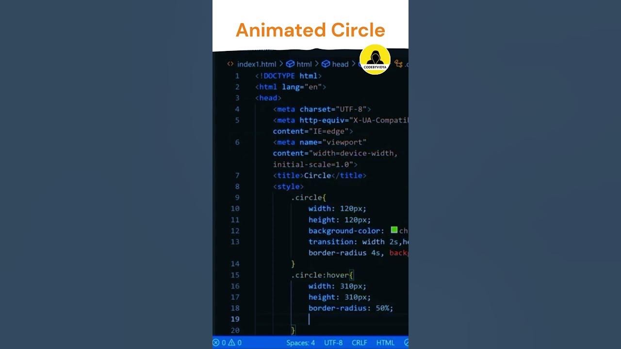 Create Animate Circle || HTML & CSS 🔥 - YouTube