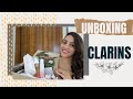 UNBOXING CLARINS cuidados com a pele e produtos de skincare |A di Anna