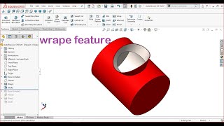 Solid works Tutorials || Wrap Feature in solid work  || How to Use Wrap In Solid works