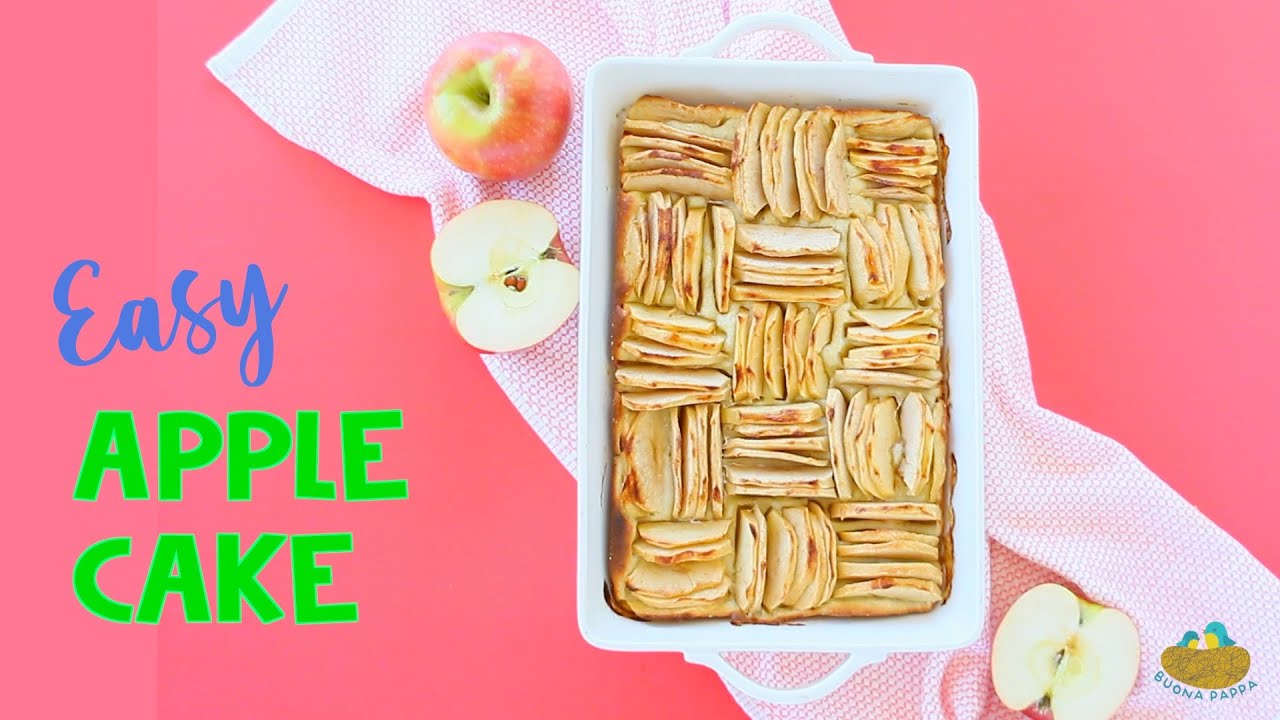 Easy checkerboard Apple Cake Recipe - Breakfast fun | BuonaPappa