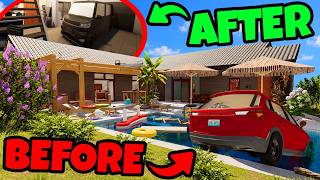 I Built the ULTIMATE GARAGE Inside a Party House! (House Flipper 2)